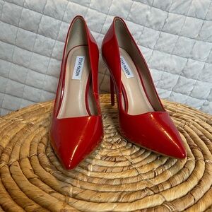 Steve Madden Glossy Red Heels